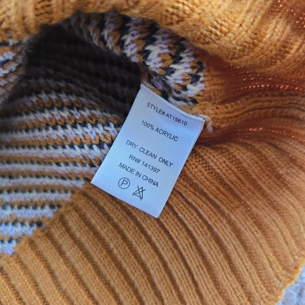 Astr The Label V-neck Mustard Yellow Plaid Sweater Sz M Academia Preppy Y2K Vibe